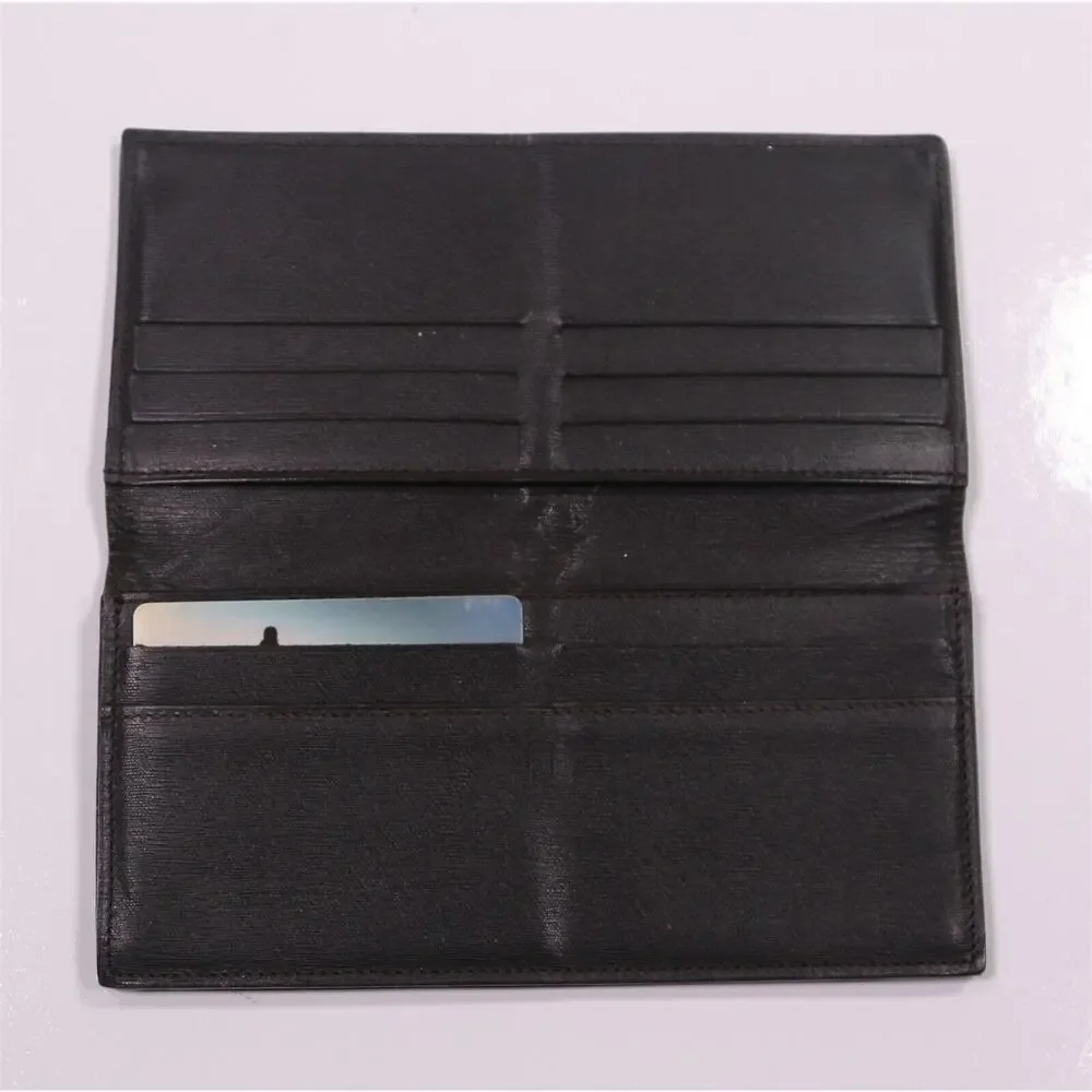 Dunhill London Black Leather Long Bifold Wallet - Picture 8 of 9